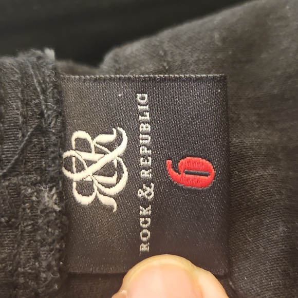 Rock&Republic Women's Black Denim Rx Slimming Cure Fever Pull-On Jeans Size 6 - Picture 12 of 12